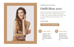 Modelo De Moda E Beleza - Modelos De Sites Responsivos