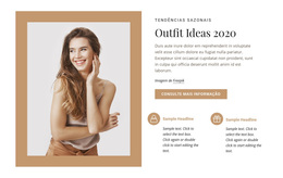 Modelo De Moda E Beleza - Tema WordPress Personalizado