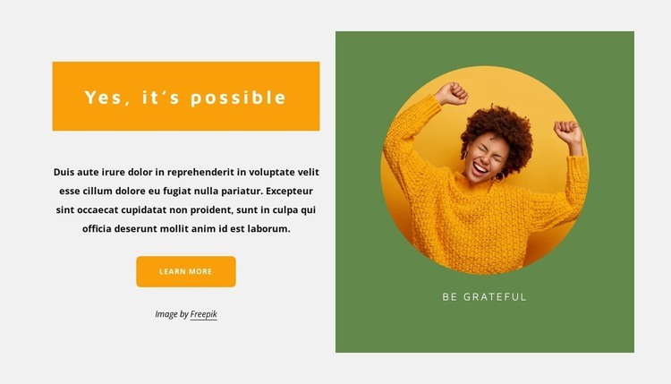 Optimistic attitude Squarespace Template Alternative