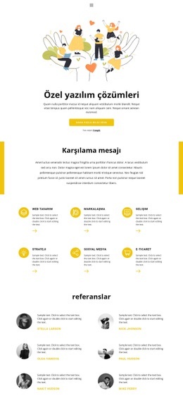 Iş Alanı - Basit Tek Sayfalık Şablon