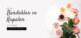 İç Tasarımda Mobilya Için Premium Web Sitesi Modeli