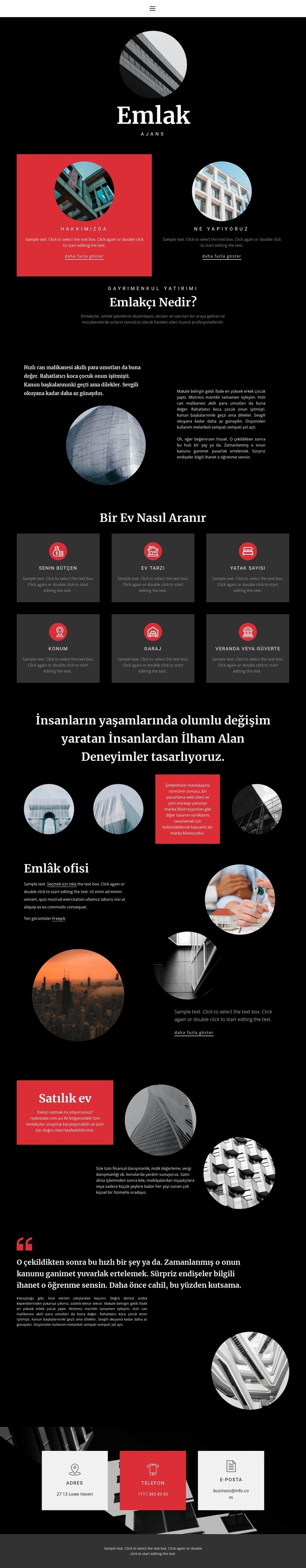 Profesyonel ev seçimi Web Sitesi Mockup'ı