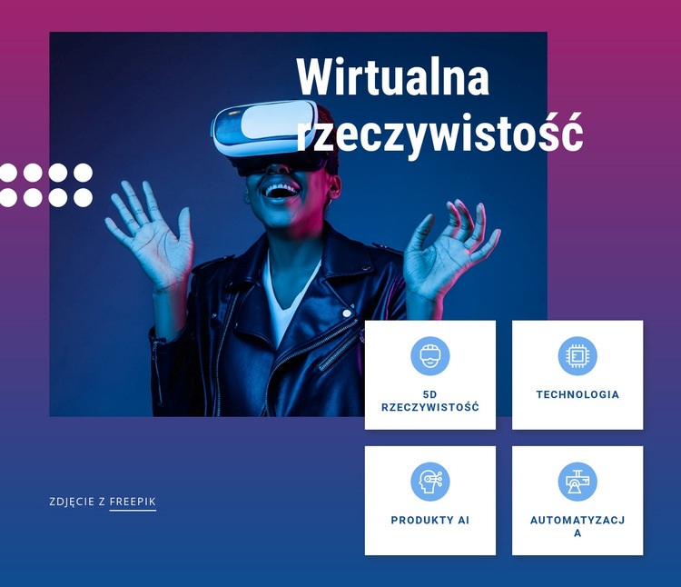 Przyszłe technologie biznesowe Szablon HTML5