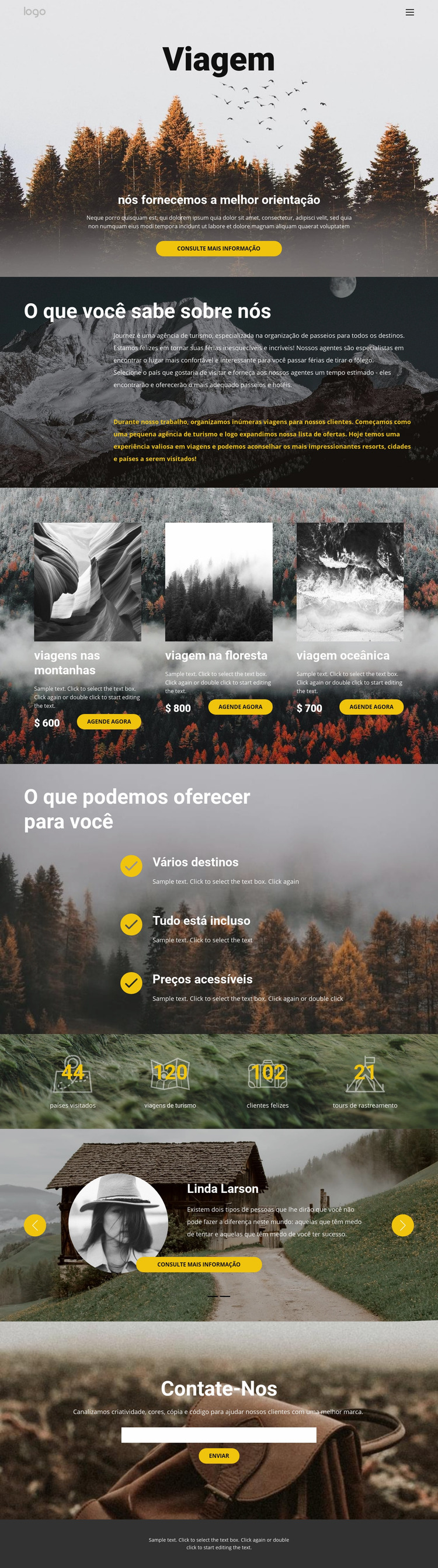 Viagem solitária selvagem Template Joomla