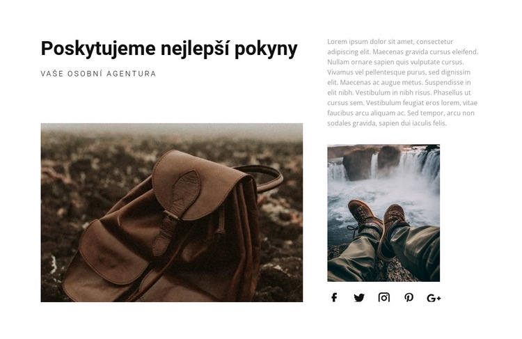 Poskytujeme nejlepší pokyny Šablona CSS