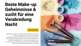 Beste Make-Up-Geheimnisse – Kostenlose Seitenersteller-Templates