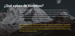 Sobre Nuestra Agencia De Viajes - HTML Website Creator