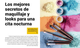 Sitio Web HTML Para Los Mejores Secretos De Maquillaje