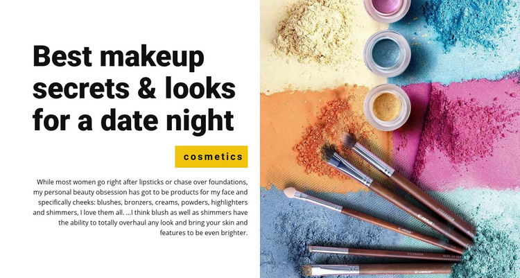 Best makeup secrets Homepage Design