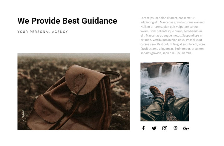 We provide best guidance HTML5 Template