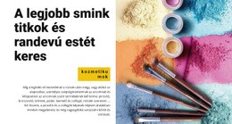 A Legjobb Smink Titkok – Webhelytervező Sablon