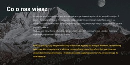 O Naszym Biurze Podróży - Ekskluzywny Motyw WordPress