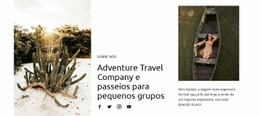 Design De Site Para Ideias Malucas Para Viagens