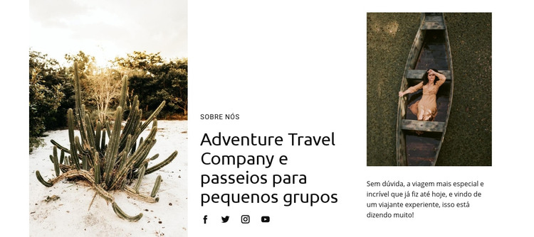 Ideias malucas para viagens Modelo HTML