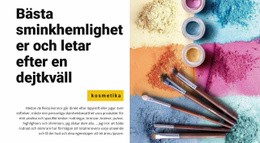 HTML-Webbplats För Bästa Sminkhemligheter