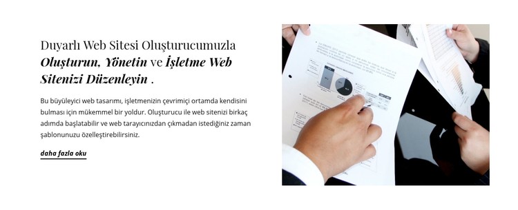 İşletmenizi yönetin CSS Şablonu