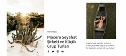 Çılgın Fikirlerle Seyahat Edin Için Çok Amaçlı Web Sitesi Modeli