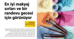 En Iyi Makyaj Sırları Için Çok Amaçlı Web Sitesi Tasarımı