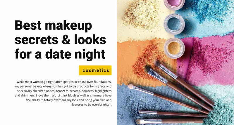 Best makeup secrets Web Page Design