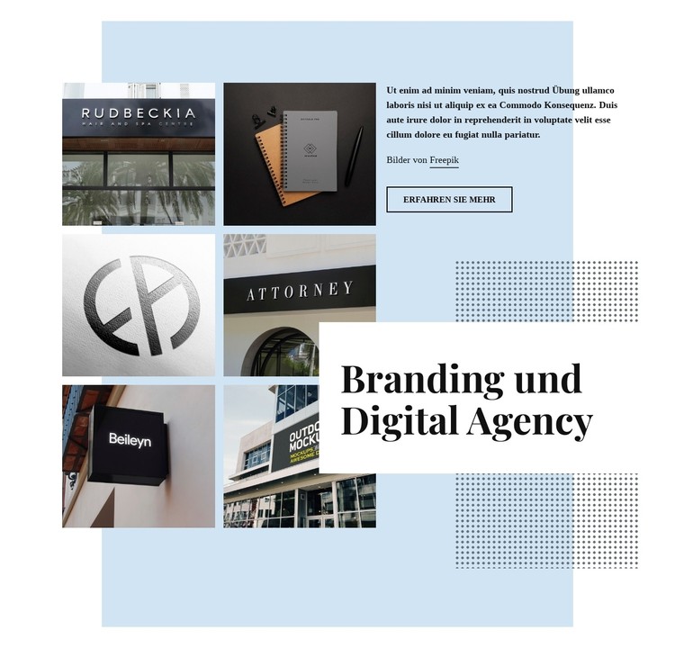 Branding und digitale Agentur CSS-Vorlage