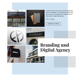 Branding Und Digitale Agentur Kostenlose Nachrichten-Website