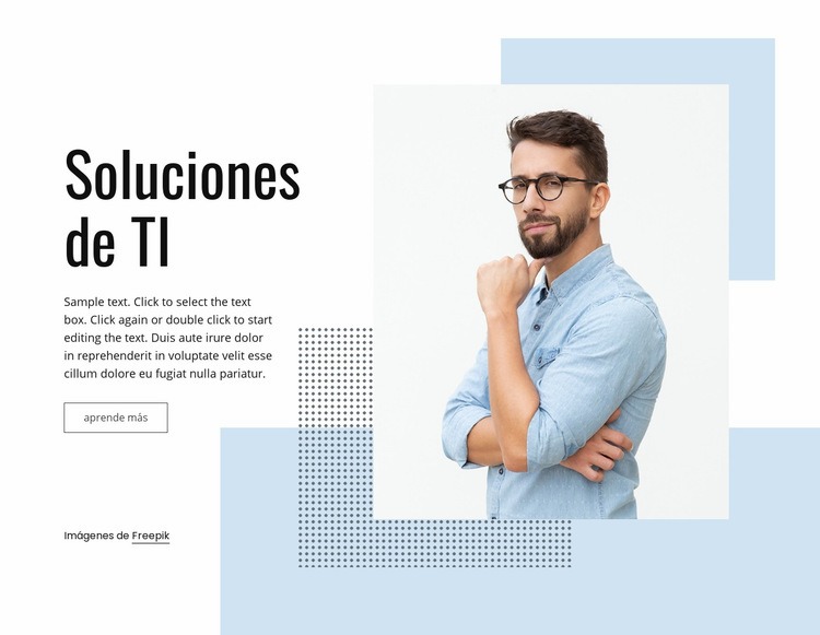 Servicio empresarial de TI Plantillas de creación de sitios web