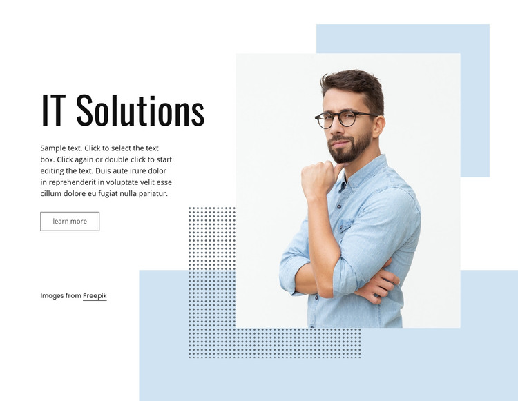 IT business service Homepage Design