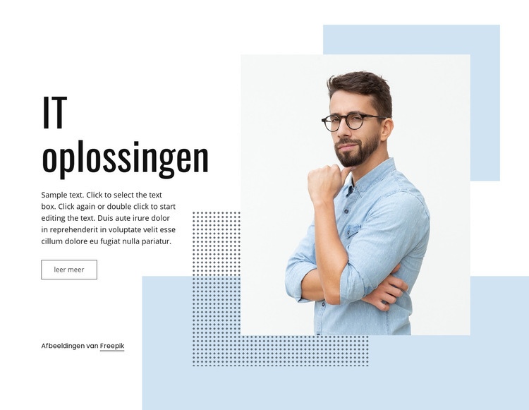 IT-zakelijke service Website Builder-sjablonen