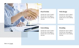 Dienstleistungen Für Digitale Agenturen Einfache HTML-Vorlage Mit CSS