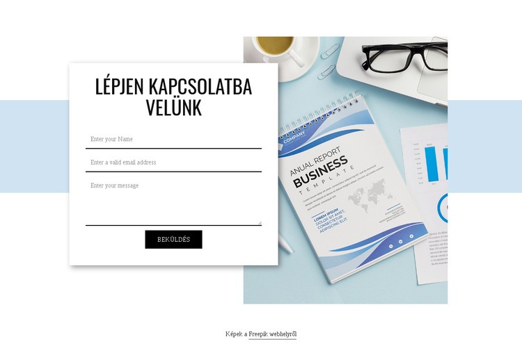 Kapcsolatfelvételi űrlap WordPress Téma