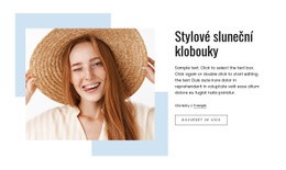 Bezplatná Online Šablona Pro Stylové Sluneční Klobouky