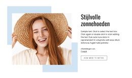 Paginawebsite Voor Stijlvolle Zonnehoeden