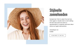 Stijlvolle Zonnehoeden - Websjabloon