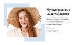 Stylowe Czapki Przeciwsłoneczne - Gotowy Do Użycia Motyw WordPress