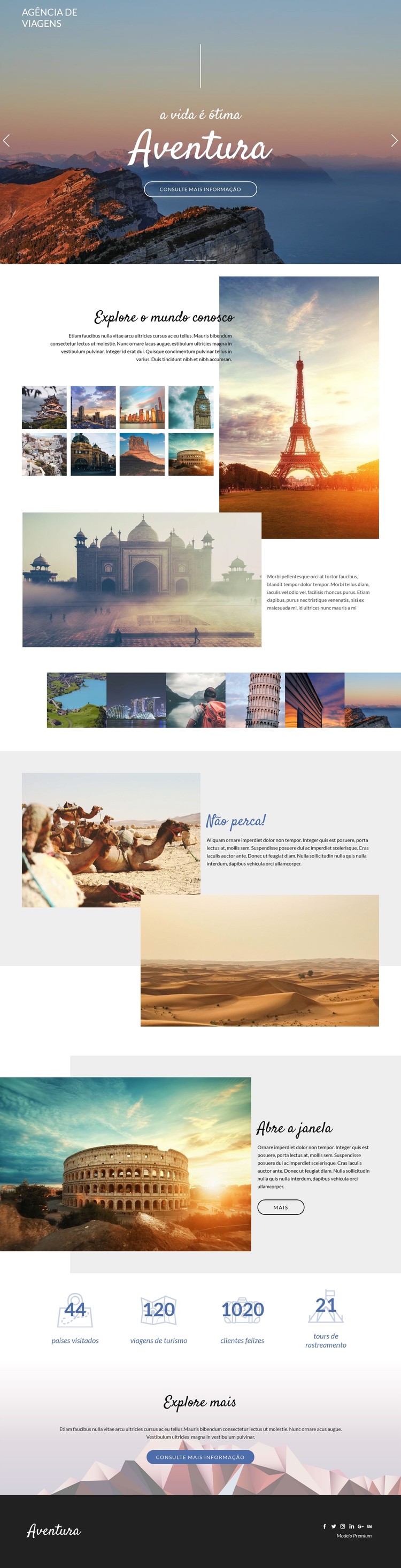 Aventura e viagens Template CSS