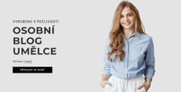 Vstupní Stránka Pro Osobní Blog Umělce