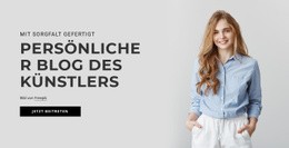 Persönlicher Blog Des Künstlers HTML-Vorlage