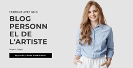 Blog Personnel De L'Artiste - Modèles De Maquette