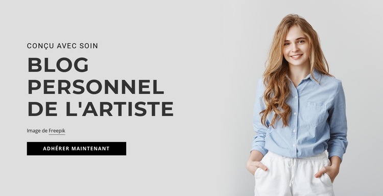 Blog personnel de l'artiste Modèle Joomla