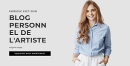 Blog Personnel De L'Artiste - Modèle De Site Web Gratuit