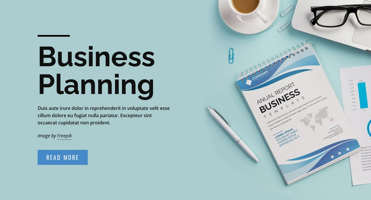 Business plan solutions Homepage Design
