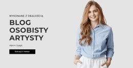 Responsywny Szablon Internetowy Dla Osobisty Blog Artysty