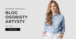 Osobisty Blog Artysty - Darmowy Szablon Strony Internetowej