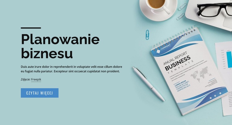 Rozwiązania biznesplanu Szablon jednej strony