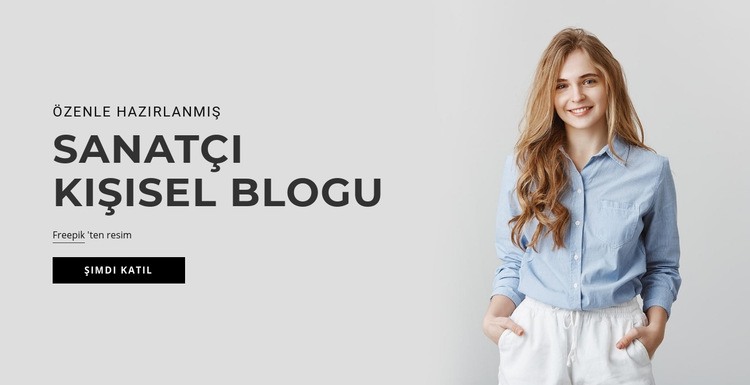 Sanatçı kişisel blogu WordPress Teması