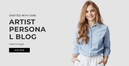 Artist Personal Blog - Easy-To-Use Web Page Design