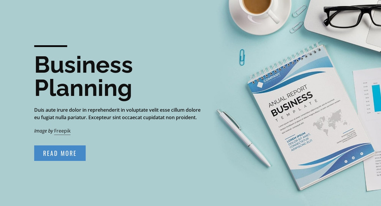 Business plan solutions Landing Page