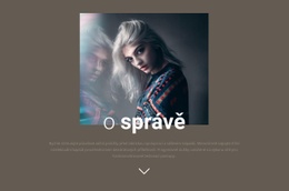 Rozvržení Webu Pro O Našem Vedení