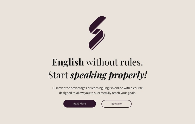 English education no rules CSS Template