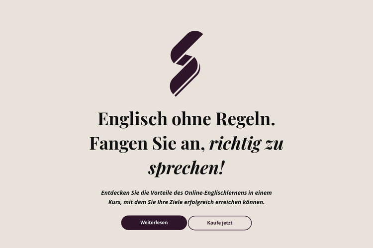 Englischunterricht keine Regeln Joomla Vorlage